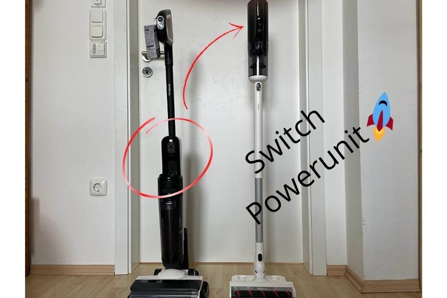 WIschsauger und Bodensauger nebeneinander